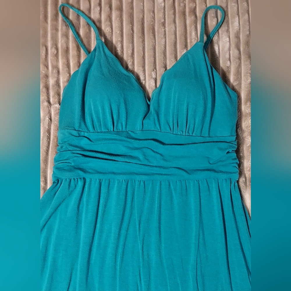 Women's teal Victoria's Secret Bra Top maxi dress M